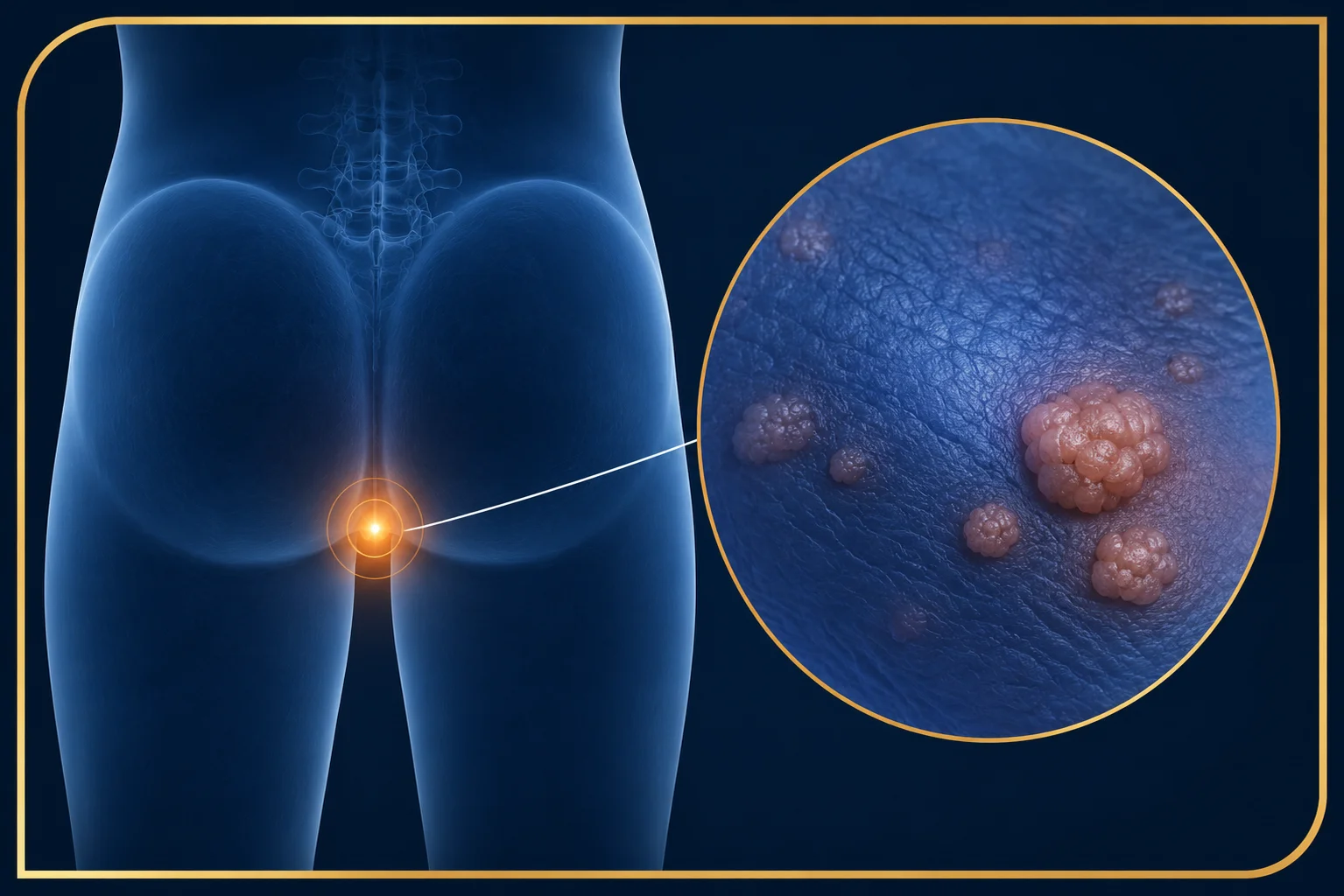 Condilomas perianales